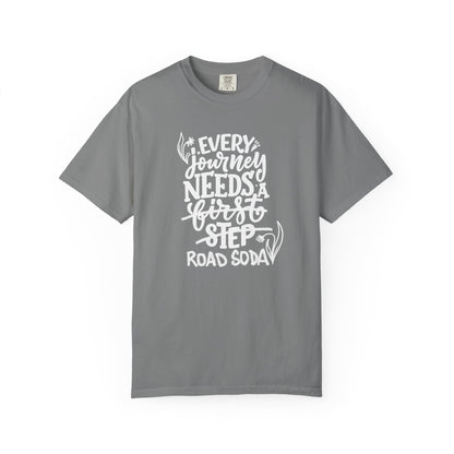 Every journey needs a road soda T-shirt