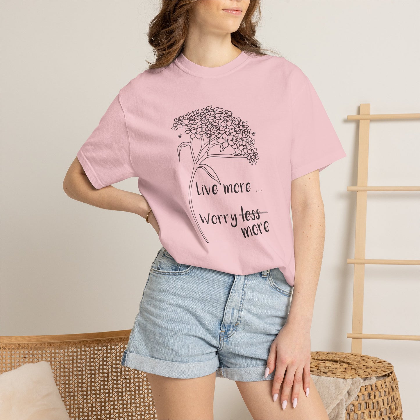 Live more (worry more) T-shirt