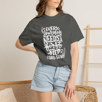 Every journey needs a road soda T-shirt