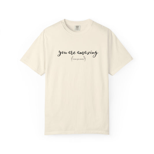 You are amazing (Now go away) T-shirt