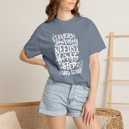 Every journey needs a road soda T-shirt