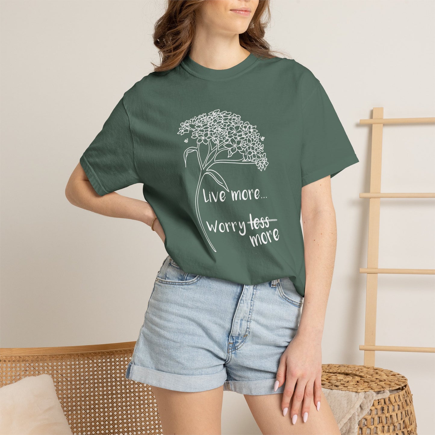 Live more (worry more) T-shirt