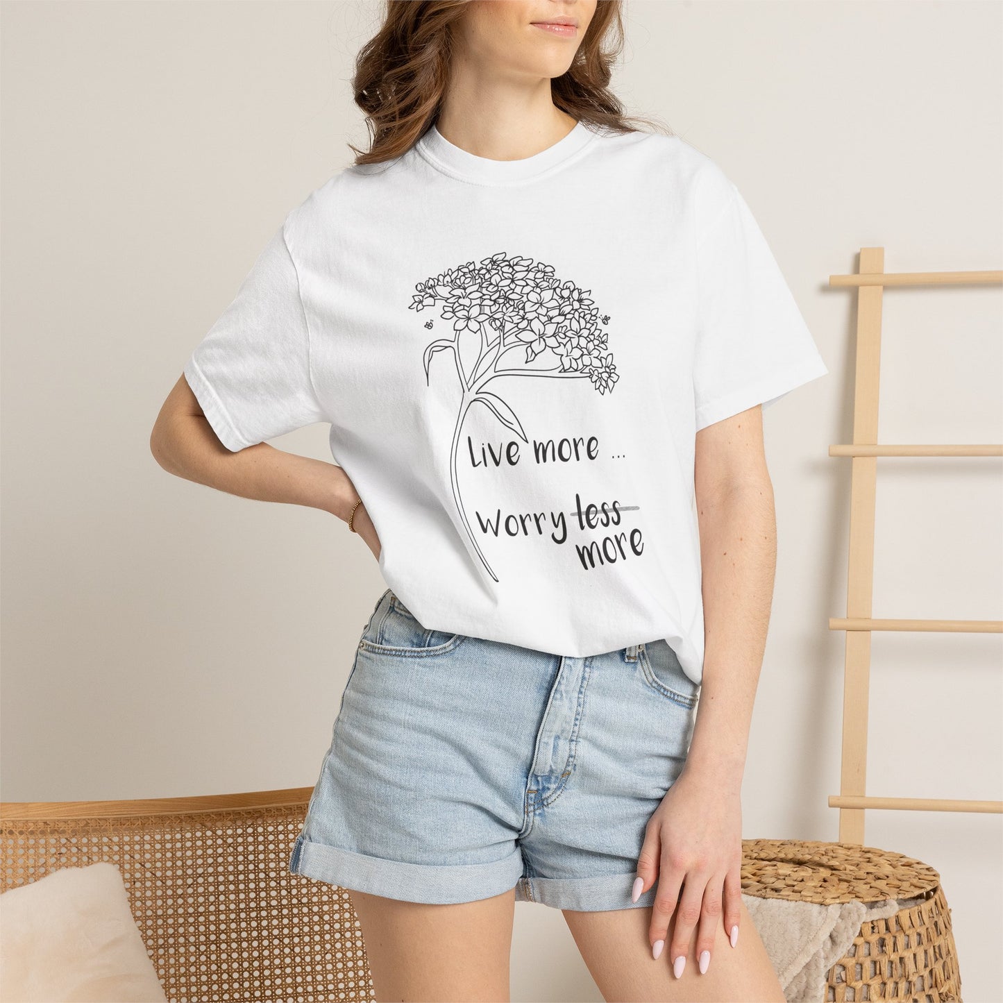 Live more (worry more) T-shirt