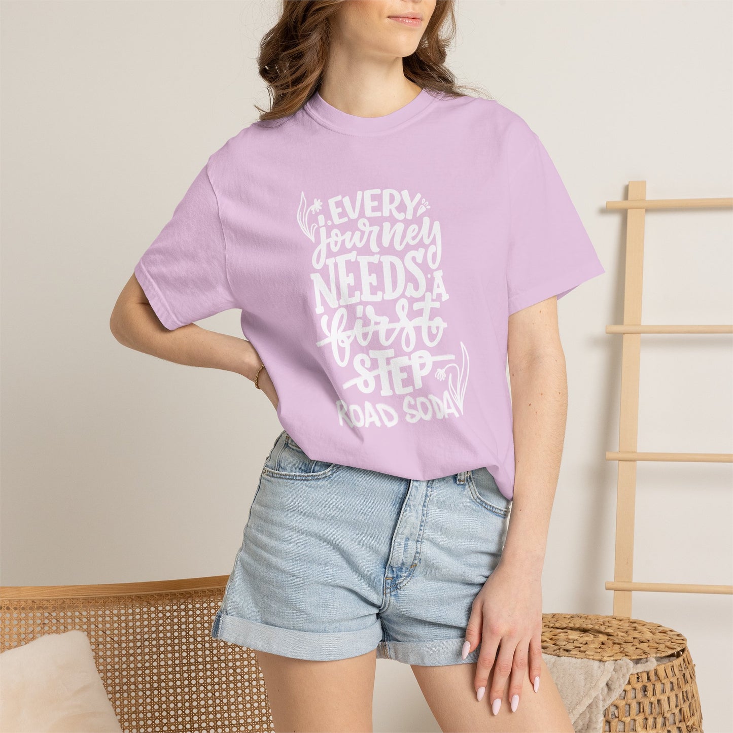Every journey needs a road soda T-shirt