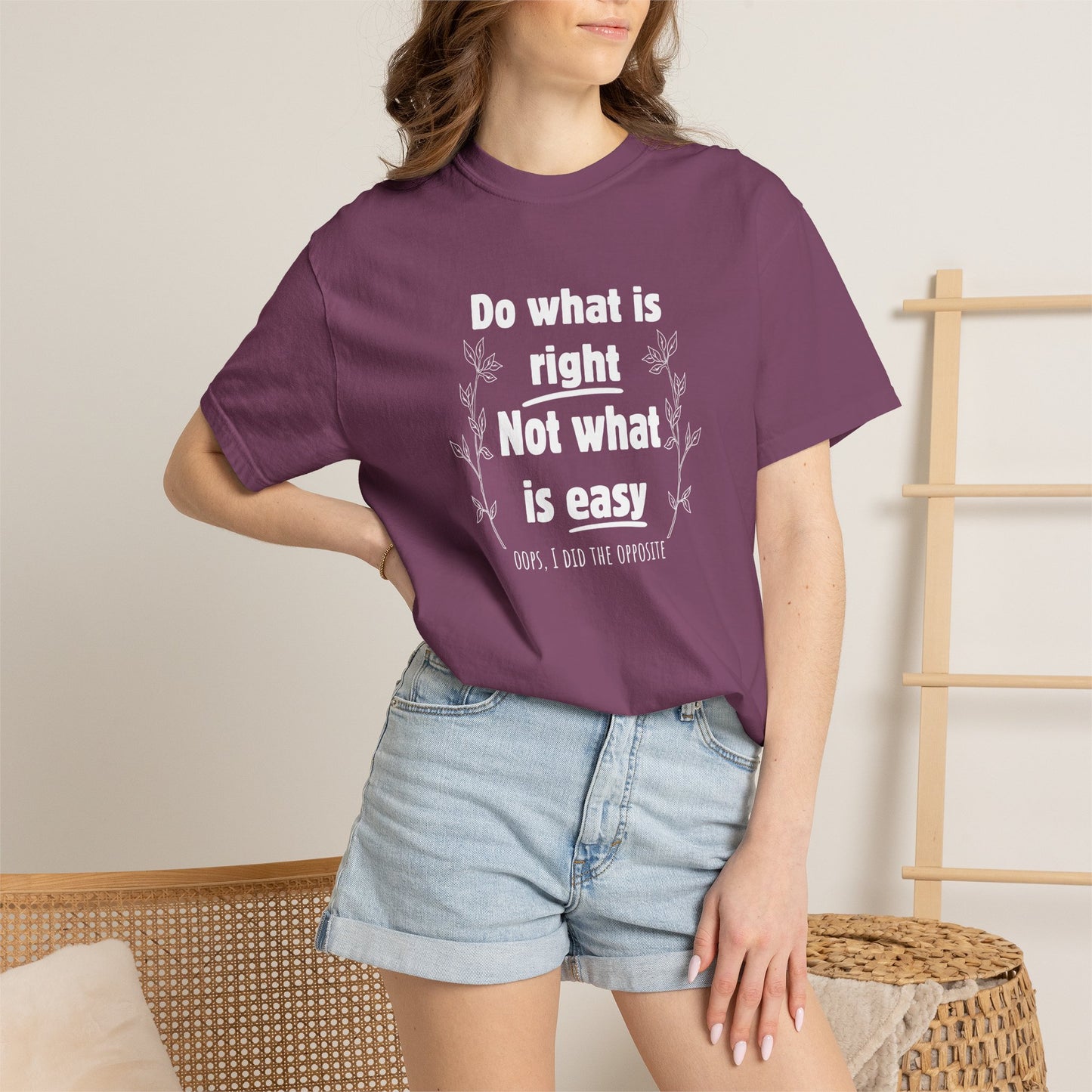 Do what is right not what is easy (oops) T-shirt