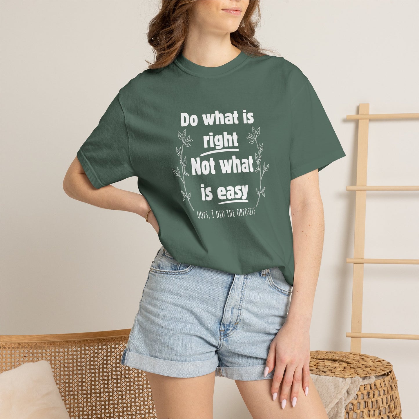 Do what is right not what is easy (oops) T-shirt